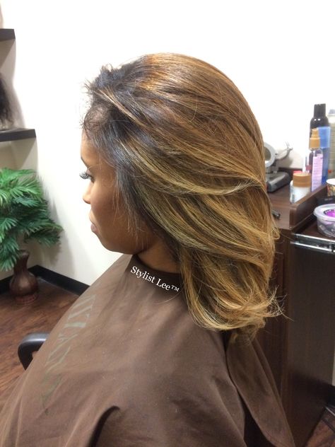 Balayage On 4c Hair, Silk Press Blonde Highlights, Highlights Ideas For Black Hair, Blonde Highlights Ideas, 3c Natural Hair, Blonde Highlights On Dark Hair, Black Hair Updo Hairstyles, Celebrity Hairstylist, Silk Press Natural Hair