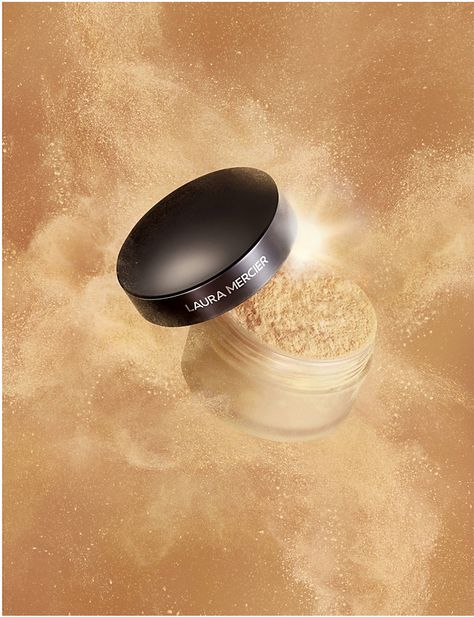 Setting Powder Photography, Translucent Setting Powder, Loose Setting Powder, Medium Skin Tone, Flawless Face, Idea Design, Soft Focus, Powder Puff, Project Design