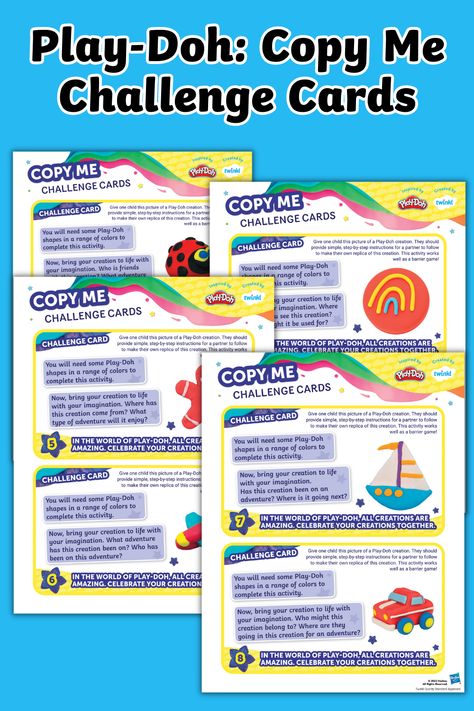 Would you like to develop your little learners’ fine motor and active listening skills? Well, you’ve come to the right place! We’ve teamed up with the Play-Doh brand to bring you this set of engaging Play-Doh Challenge Cards designed for children between 5 and 7 years old. This Play-Doh challenge encourages children to practice molding and sculpting Play-Doh shapes, which is a great way to develop important fine motor skills. Active Listening Skills, Easy Homemade Playdough, Easy Homemade Playdough Recipe, Play Doh Activities, Homemade Playdough Recipe, Diy Fashion Projects, Girl Guide, Playdough Recipe, Homemade Playdough