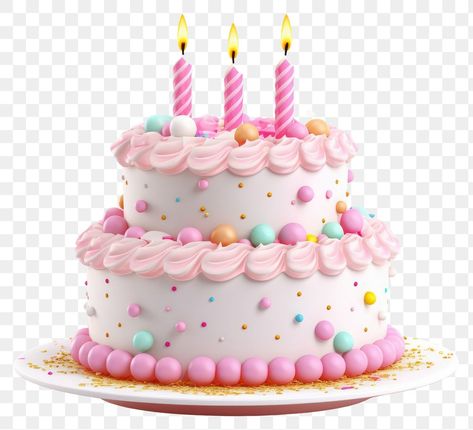 Birthday Cake Png Hd, Birthday Cake Illustration, Birthday Cake Cake, Birthday Background Design, Cake Png, Cake Illustration, Light Cakes, Birthday Cakes For Women, 3d Cake