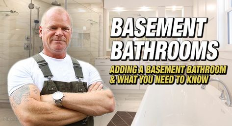 Adding a Basement Bathroom & What You Need To Know - Make It Right® Diy Basement Bathroom, Basement Well, Basement Upgrades, Basement Plumbing, Basement Bathroom Plumbing, Framing A Basement, Basement Toilet, Basement Bathrooms, Small Basement Bathroom