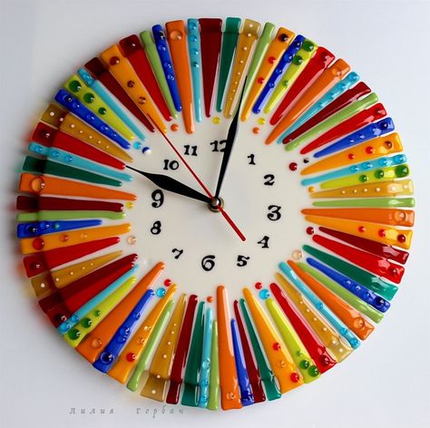 Image result for fused glass plates bowls Diy Wall Clock Ideas, Wall Clock Ideas, Fused Glass Plates Bowls, Wall Clock Design Ideas, Clock Design Ideas, Clock Ideas, Fused Glass Plates, Glass Fusion Ideas, Diy Wall Clock