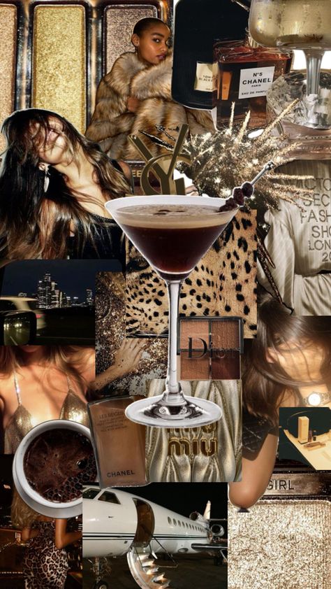 Espresso martini, luxury aesthetic, luxury life, luxury lifestyle, super rich kids, brunette aesthetic Life Luxury Lifestyle, Gold Theme Birthday, Martini Party, Brunette Aesthetic, Classy Lifestyle, Glam Aesthetic, Aesthetic Luxury, Magazine Collage, Super Rich Kids