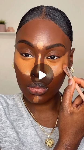 Eye Shadow For Dark Skin, How To Do Eye Shadow, Make Up For Dark Skin Women, Anastasia Bronzer, Makeup On Dark Skin Women, Makeup For Dark Skin Women, Face Contouring Makeup Tutorial, Makeup Brown Skin, Contour For Dark Skin