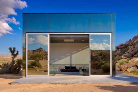 Invisible House, House Of Mirrors, Joshua Tree California, Mirror House, House Blend, Indoor Swimming, Indoor Swimming Pools, Luxury Rentals, Joshua Tree National Park