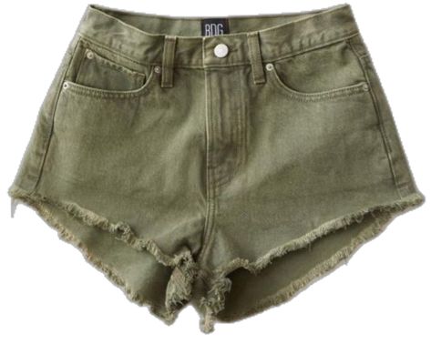 Green Jean Shorts, Army Green Jeans, Cheeky Shorts, Bdg Jeans, Green Jeans, Size 28 Jeans, Green Outfit, Olive Color, Green Shorts