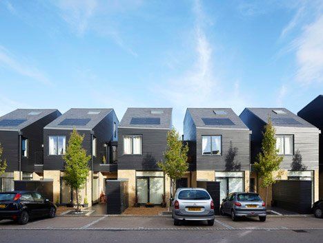 Alison Brooks, Row House Design, Linden Homes, Townhouse Exterior, Rural Architecture, Urban Housing, Townhouse Designs, Casa Patio, Social Housing