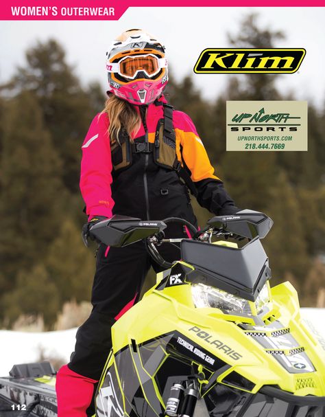 Klim Gear at Up North Sports. We carry the entire line of Official Klim Women's Snowmobile Parkas. Free shipping on all Klim Snowmobile Jackets for Ladies Snowmobile Clothing, Snowmobile Helmets, Snow Machine, Racing Jackets, Snow Gear, Winter Gear, Up North, Women's Jackets, Snowmobile