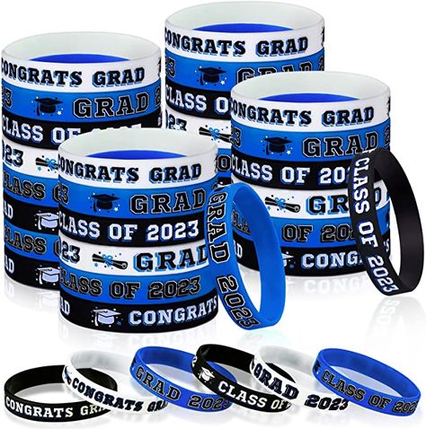 Bracelet For Teacher, Graduation Bracelet, Graduation Party Supplies, Class Of 2023, Congrats Grad, Class Of 2024, Silicone Bracelets, Graduation Invitations, Wristbands