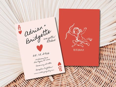 This Invitation Templates item by BuildaBridgeDesign has 17 favorites from Etsy shoppers. Ships from United States. Listed on 08 Dec, 2023 Vegas Wedding Invite, Playing Card Invitation, Playing Cards Wedding, Handwritten Wedding Invitations, Vegas Wedding Invitations, Las Vegas Wedding Invitations, Vintage Wedding Stationery, Congrats On Your Engagement, Handwritten Wedding