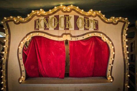 Knock Out at Carnival Party | CIRCUS PICNIC Vender Booth Ideas, Prom Planning, Circus Aesthetic, Escape Room Puzzles, Magic Theme, Circus Decorations, Fire Breather, Steampunk Theme, Fire Dancer