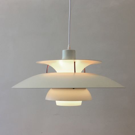 Poul Henningsen Ph5, Poul Henningsen Lamp, Poulsen Lamp, Louis Poulsen Lamp, Red Pendant Light, Ph Lamp, Louis Poulsen Lighting, Sustainable House Design, Modern Scandinavian Interior