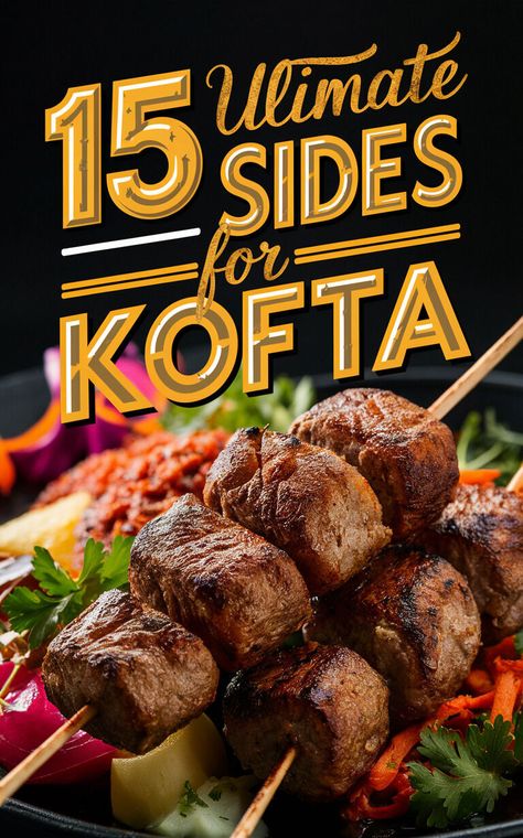 Get inspired with these fantastic side dish ideas to serve with your kofta! 🤩🍽️ #Kofta #FoodInspiration #Yummy Kofta Side Dishes, Beef Kafta, Side Dish Ideas, Spicy Eggplant, Spicy Prawns, Cucumber Raita, Kofta Recipe, Spicy Cauliflower, Dish Ideas