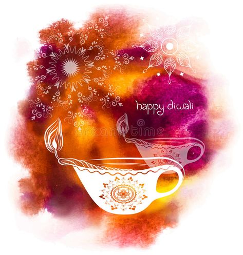 Diwali Illustration, Diwali Vector, Happy Diwali Photos, Diwali Photos, Watercolour Background, Morning Photography, Drawing Ideas List, Ganesh Chaturthi Images, Lord Shiva Hd Images