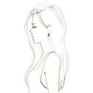 Female Drawing Easy Hair Drawings, Teenage Drawings, Side View Drawing, Girl Hair Drawing, Girl Face Drawing, Profile Drawing, Hair Illustration, Bff Drawings, Female Drawing