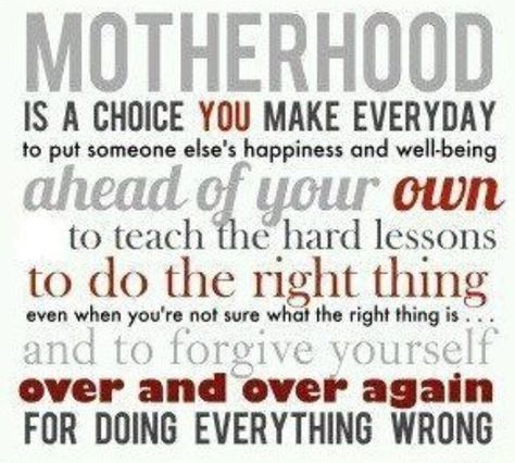 Being a mom is the hardest thing I've ever done. It has pushed me to my limits, challenged me in ways I could never imagine and brought me to my knees more times than I can count. (And I'm sure I will be there again.) Through it all the best thing being a mom has given me is Joy and Love.  Thank you Lord for the blessing of being a mom! Single Mom Quotes, E Card, Forgiving Yourself, Mom Quotes, Quotable Quotes, A Quote, Cute Quotes, The Words, Well Being