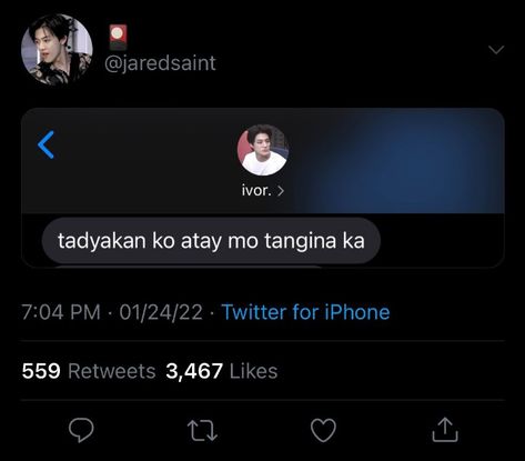 Messenger Convo Tagalog, Tagalog Memes Funny, Twitter Au, Funny Quotes Tumblr, Funny Chat, Filipino Funny, Funny Twitter, Memes Funny, Reaction Pictures