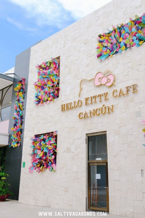 f you’re planning a visit to the Cancun area add the Hello Kitty Cafe to your list. The speciality drinks with hello Kitty shaped cookies are so cute and the food is great. Making it the perfect stop to surprise your kids on vacation in Cancun Mexico or celebrate a special occasion. Here’s everything you should know to plan the perfect visit. Mexico with Kids - Family Tavel Ideas - Cancun inspo - Hello Kitty Asthetic Mexico Hello Kitty, Cancun Food, Sanrio Cafe, Speciality Drinks, Mexico With Kids, Pink Hotel, Themed Treats, Cancun Trip, Kitty Cafe