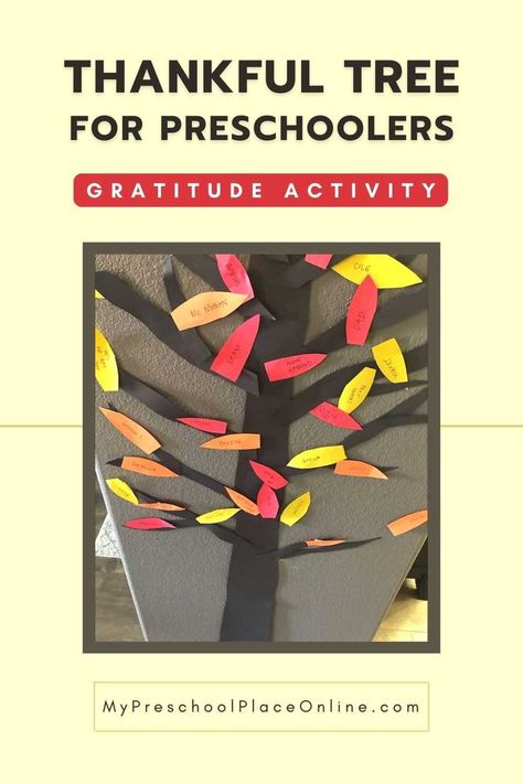 Thanksgiving preschool activities // teaching kids gratitude // diy thankful tree kids // teaching kids to be thankful Diy Thankful Tree, Teaching Kids Gratitude, November Themes, Gratitude Activity, Thanksgiving Activities Preschool, Online Preschool, Thanksgiving Activity, Thankful Tree, Gratitude Activities