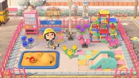 Animal Crossing Playground, Animal Crossing Town Tune, Animal Crossing 3ds, Animal Crossing Funny, Animal Crossing Wild World, Island Theme, Children Park, Animal Crossing Characters, Playground Design