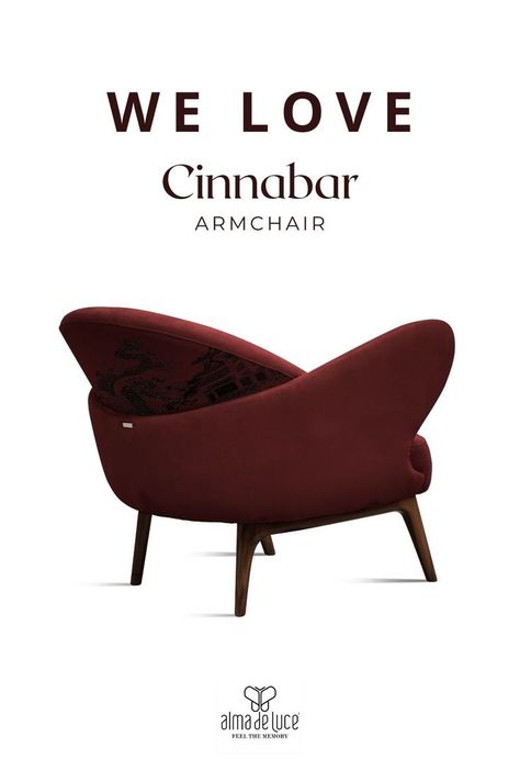 Give your living room a touch of elegance and sophistication. In an expression of art, ALMA de LUCE honors the human spirit in all its grandeur through the pieces of furniture. This is the most perfect choice to achieve absolute perfection for your LUXURY LIVING ROOM. #AlmadeLuce #armchairideas #modernarmchairs #luxuryfurniture #uniquedesign #modernfurniture #embroideryarmchair #cinnabararmchair #luxurybrands #Inspirationalfurniture #homedecorideas #livingroom #luxuryarmchairs #exclusivedesign Luxury Arm Chair, Luxury Dining Chair, Furniture Design Inspiration, Human Spirit, Modern Armchair, Wing Chair, Armchair Design, Unique Furniture, Luxury Living Room