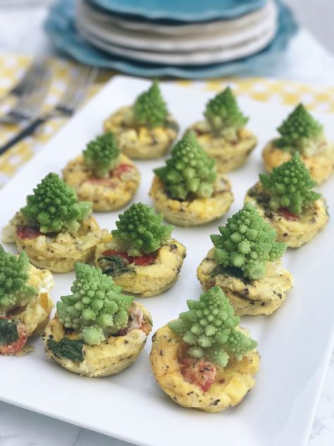 Mini Italian Breakfast Egg Bake with Romanesco Broccoli | Culinary Butterfly Vegan Romanesco Recipes, Romanesco Recipes, Egg Bake Recipe, Breakfast Egg Bake, Egg Bakes, Romanesco Broccoli, Healthy Harvest, Chou Romanesco, Steamed Cabbage