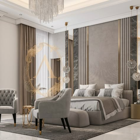 Dubai House Interior, Modern Luxurious Bedrooms Classy, American Classic Bedroom, Decor For Bedroom Wall, Sanrio Christmas, Christmas Hello Kitty, Classic Bedroom Design, Wallpaper Wall Decor, Bedroom Wall Designs