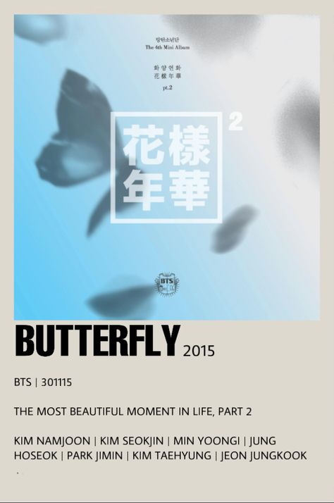 kpop alternative minimalist poster #bts #kpop #minimalist #poster #minimalistposter Bts Butterfly, Butterfly Bts, Kpop Minimalist Poster, Bts Songs, Bts Minimalist Poster, Kpop Mimilist Poster, Butterfly Songs, Army Video, Bts Polaroid