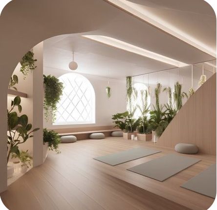 Yoga Cafe, Spa Room Design, Pilates Yoga Studio, Pilates Room, Yoga Retreat Center, Yoga Room Design, Home Yoga Room, Zen Interiors, Yoga Studio Design