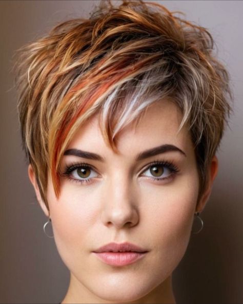 Short Bob Asymetric Hairstyles, Pixie Haircut With Highlights, Shaggy Pixie Bob, Long Layered Bob Hairstyles, Shaggy Pixie, Asymmetrical Pixie Cuts, Jeans Crafts, Pixie Bob Hairstyles, Short Spiked Hair