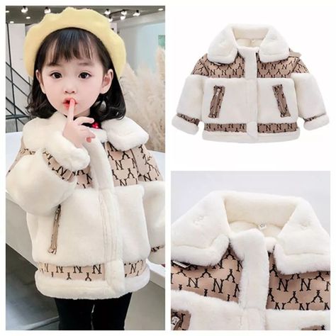 Stylish Kids Fashion, Collar Model, Girl Jacket, Luxury Jacket, Fleece Plaid, Trendy Kids Outfits, Coat Autumn, Cozy Jacket, Trendy Girl