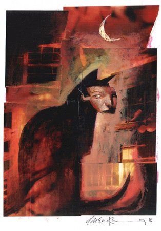 Dave Mckean Art, Dave Mckean, Art Photography Portrait, Art Gallery Room, Gallery Room, Art Archive, Traditional Paintings, Painting Photos, Comic Artist