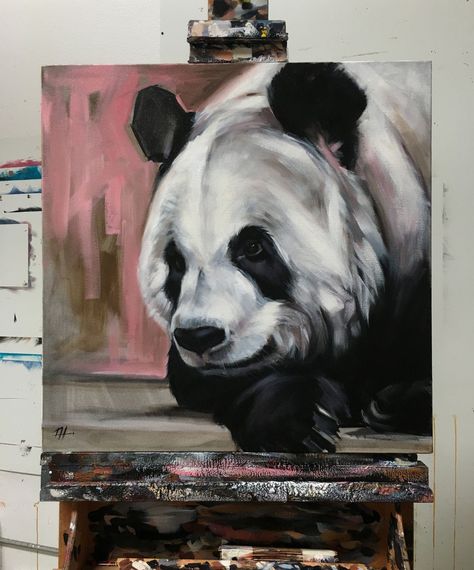 Quote Paintings, Animal Paintings Acrylic, Panda Painting, Deep Profile, Dorm Art, Rennaissance Art, October 1st, Canvas Painting Designs, Art Hobbies