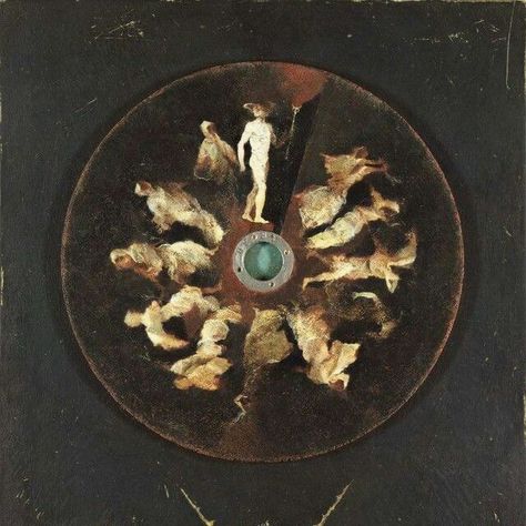 Denis Forkas, Wooden Panel, Golden Heart, Golden Ring, Art Plastique, Dark Art, Mood Boards, Album Covers, Baby Blue