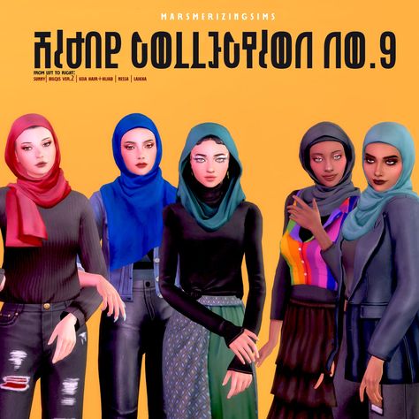 Cas Sims 4, Al Amira, Ts4 Clothes, Sims Inspiration, Sims 4 Cas Mods, Cc Folder, Sims Clothes, Moroccan Clothing, Hijab Collection