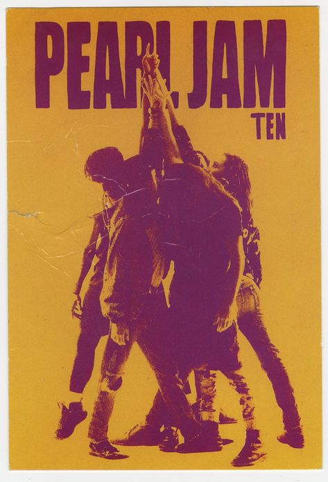 Pearl Jam Poster, Pearl Jam Ten, 90s Alternative, Concert Poster Art, Alt Rock, Grunge Music, Eddie Vedder, Pearl Jam, Band Posters