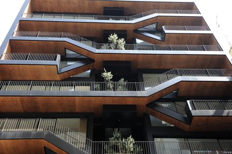 Gallery - Plot #183 / Bernard Khoury Architects - 4 Bernard Khoury, Residential Architecture Facades, External Staircase, Residential Building Design, Public Architecture, Building Facade, Space Architecture, Architecture Exterior, Facade Architecture