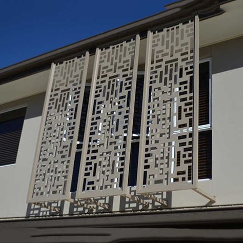 Modern Window Grill, Decorative Metal Screen, Decorative Screen Panels, Laser Cut Screens, Metal Grill, Balcony Grill, Metal Facade, Balcony Grill Design, Window Grill Design