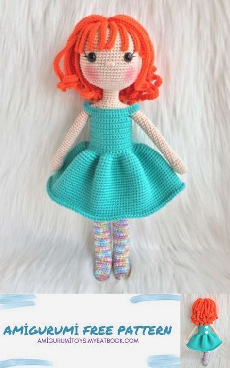 Crochet Pins, Doll Free Pattern, Crochet Doll Clothes Free Pattern, Knitting Amigurumi, Doll Amigurumi Free Pattern, Doll Patterns Free, Crochet Doll Tutorial, Crochet Dolls Free Patterns, Crochet Amigurumi Free