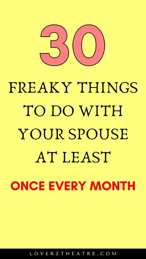 Are you looking for bucket list of couples that are insanely fun? Need inspiration on what to do with your spouse to boost intimacy in your marriage? In this post, you will learn daily habits of happy couples who are deeply in love, cute things to do for your husband, and romantic things to do with your husband everyday. See these marriage advice on 30 freaky things to do with your spouse at least once every month Small Things To Do For Your Husband, Fun Things To Do With Boyfriend Online, Fun Recipes To Make As A Couple, Things To Do With Your Husband At Home, Relationship Things To Do, Spontaneous Things To Do With Husband, Spicy Bucket List, Romantic Things To Do With Your Boyfriend, Bedroom Bucket List Couples