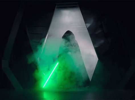 Lightsaber Gif, Vader Redesign, Luke Skywalker Green Lightsaber, Darth Vader Redesign, Green Lightsaber, Jedi Grand Master, Jedi Cosplay, Tenor Gif, Wars Aesthetic