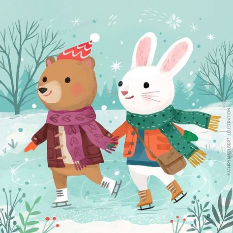 Kathryn Selbert, Maus Illustration, New Year Illustration, Hello December, Winter Illustration, Christmas Challenge, Hand Crafts, Advocate Art, Easter Design