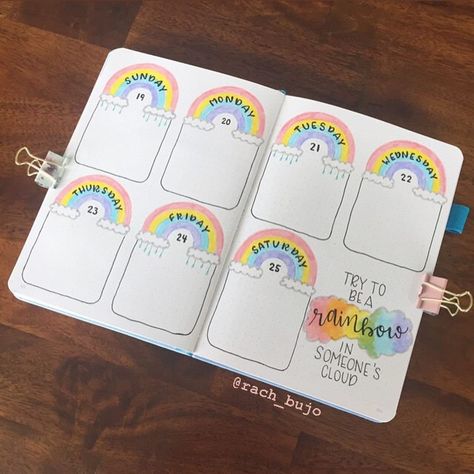 April Bullet Journal Ideas Layout, Pride Bullet Journal Theme, Bullet Journal Themes April, April Showers Bullet Journal, Rainbow Bujo Theme, April Planner Ideas, Pride Bullet Journal, April Journal Ideas, 2023 Journal Ideas