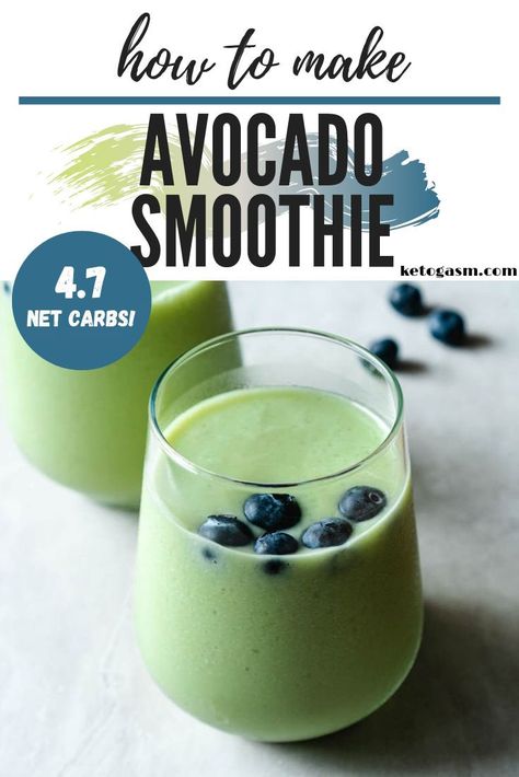 Avocado Shake, Avocado Smoothie Recipe, Coleslaw Salad, Banting Recipes, Keto Smoothie Recipes, High Carb Foods, Keto Diet Breakfast, High Fat Foods, Avocado Smoothie