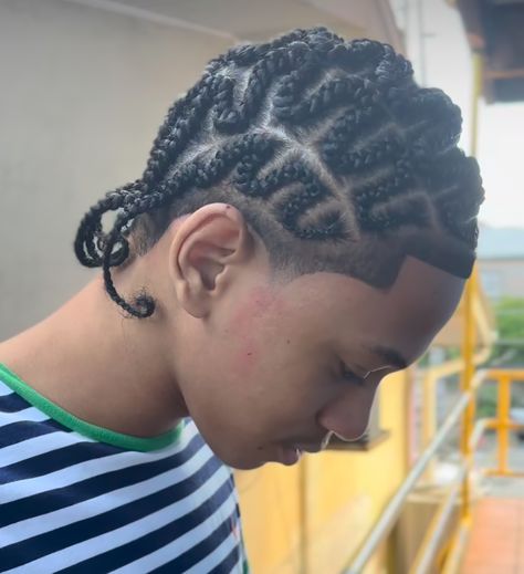 Inside Cornrows, Cornrows Ideas Men, Low Taper Cornrows, Snake Braid Hairstyles, Braid Recipes, Afro Hair Fade, Cornrow Ideas, Cornrow Braids Men, Cornrows Natural Hair