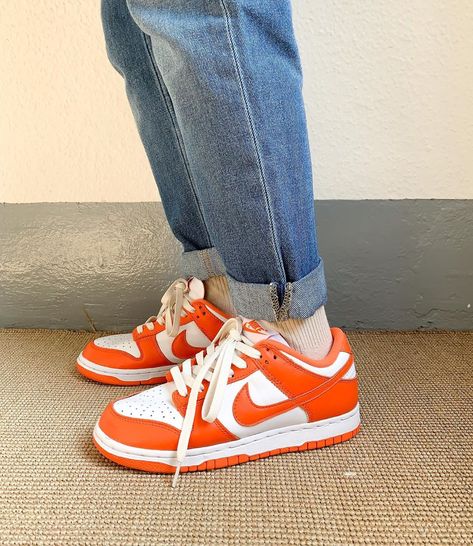 Adidas Aesthetic Shoes, Adidas Aesthetic, Aesthetic Orange, Shoes Orange, Sneaker Outfits, Sneaker Trend, Jordan Shoes Girls, Fresh Shoes, Tomboy Outfits