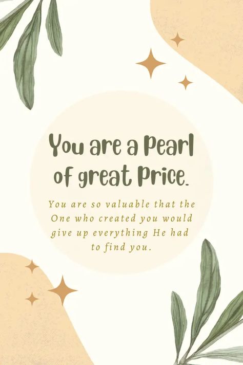 Pearls Quotes, The Pearl Of Great Price, Pearl Quotes, Pearl Of Great Price, Bible Quotes For Women, Parables Of Jesus, Ocean Theme Party, The Kingdom Of Heaven, Bible Study Methods