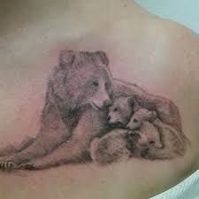 Momma Bear And Cubs Tattoo, Bear And Cubs Tattoo, Momma Bear Tattoo, Bear Paw Tattoos, Bear And Cubs, Cubs Tattoo, Bear Tattoo Designs, Mommy Tattoos, Bear Tattoos