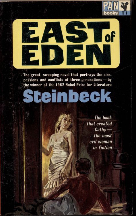 https://flic.kr/p/xYqc1P | Pan T 01 _ 1963 | 1963; East of Eden by John Steinbeck. unknown Artist Every Man Should Read, Novel Harry Potter, Must Read Novels, Private Library, Pulp Fiction Art, 100 Books, East Of Eden, Free Novels, 100 Books To Read