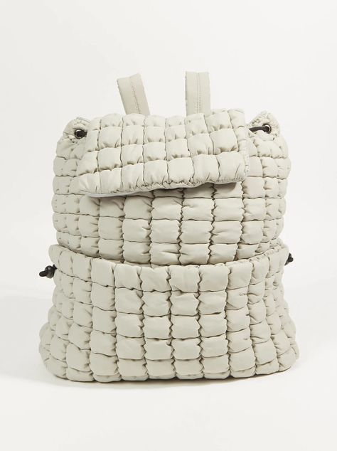 Proficient Quilted Puffer Backpack | AS REVIVAL Free People Backpack, Puffer Backpack, Puff Bag, Bubble Quilt, Quilted Backpack, Black Sheep, Diy Bag, Sheep, Puffer